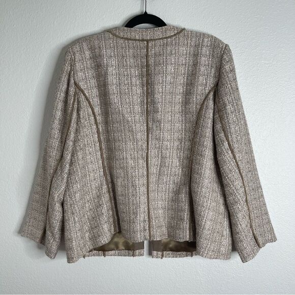 Chicos Daphne Jacket Traveler Blazer Neutral Tweed Size Extra Large - Picture 4 of 4